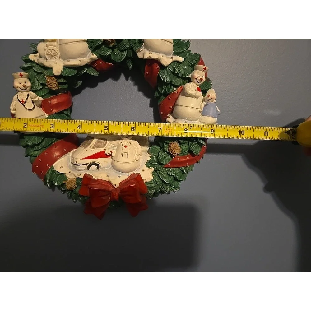 Christmas Snowman Medic EMS Rescue Wreaths‎ Light & Sound